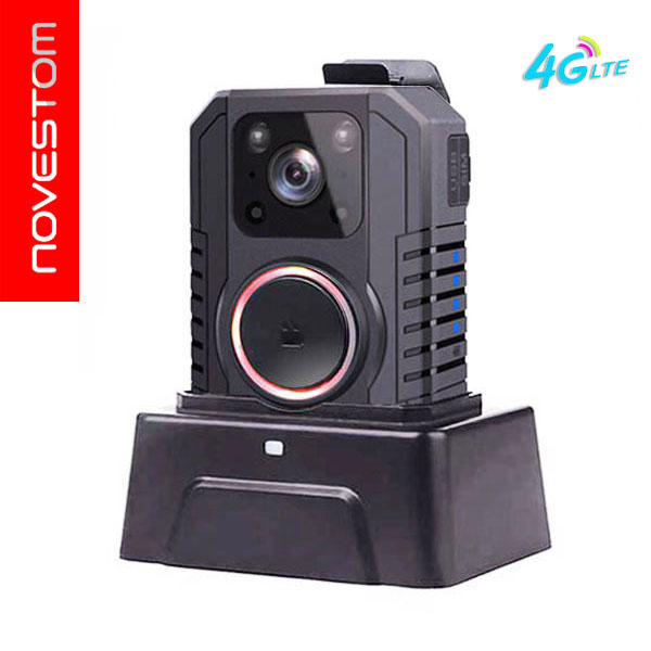 NVS4-D 4G LTE Real-time Streaming No Screen body worn cameras with 4G WIFI Bluetooth GPS AES256 SOS tracking PTT intercom Featured Image