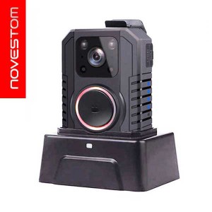 NVS4-D autônomo sem tela Câmeras usadas no corpo com Bluetooth GPS AES Protect WIFI AP e STA SOS rastreamento Intercomunicador PTT Opcional