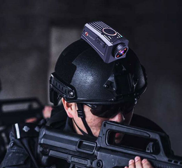 Câmeras de capacete militar tático S29D da NOVESTOM e plataforma de comando de visualização de transmissão ao vivo em tempo real